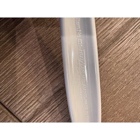 VTG Hutzler Melamine Serving Set Of 5 White Spatula Spoon Fork Denmark Retro - Picture 7 of 11